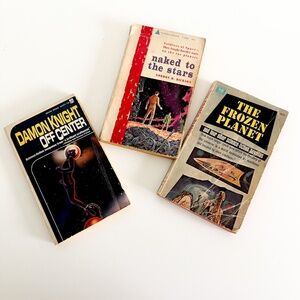 Lot of 3 Vintage Science Fiction Books | Collectible Science Fiction Paperback B